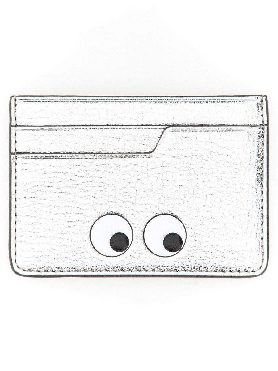 ANYA HINDMARCH Eyes Silver Card Holder