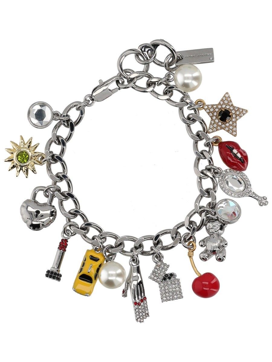 Marc Jacobs Trinket Charm Silver Bracelet