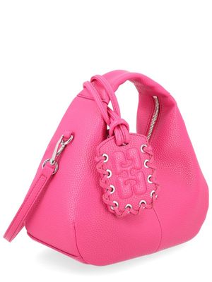 GANNI Mini Hobo Bag in Fuchsia