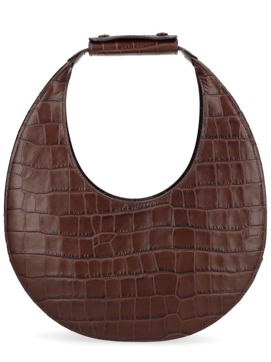 STAUD Moon Tote Brown Handbag