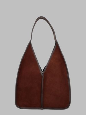 HEREU Calella Hobo Bag in Dark Brown
