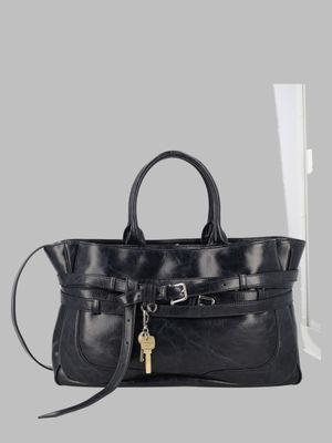 OSOI Tote Brocle Black Shoulder Bag