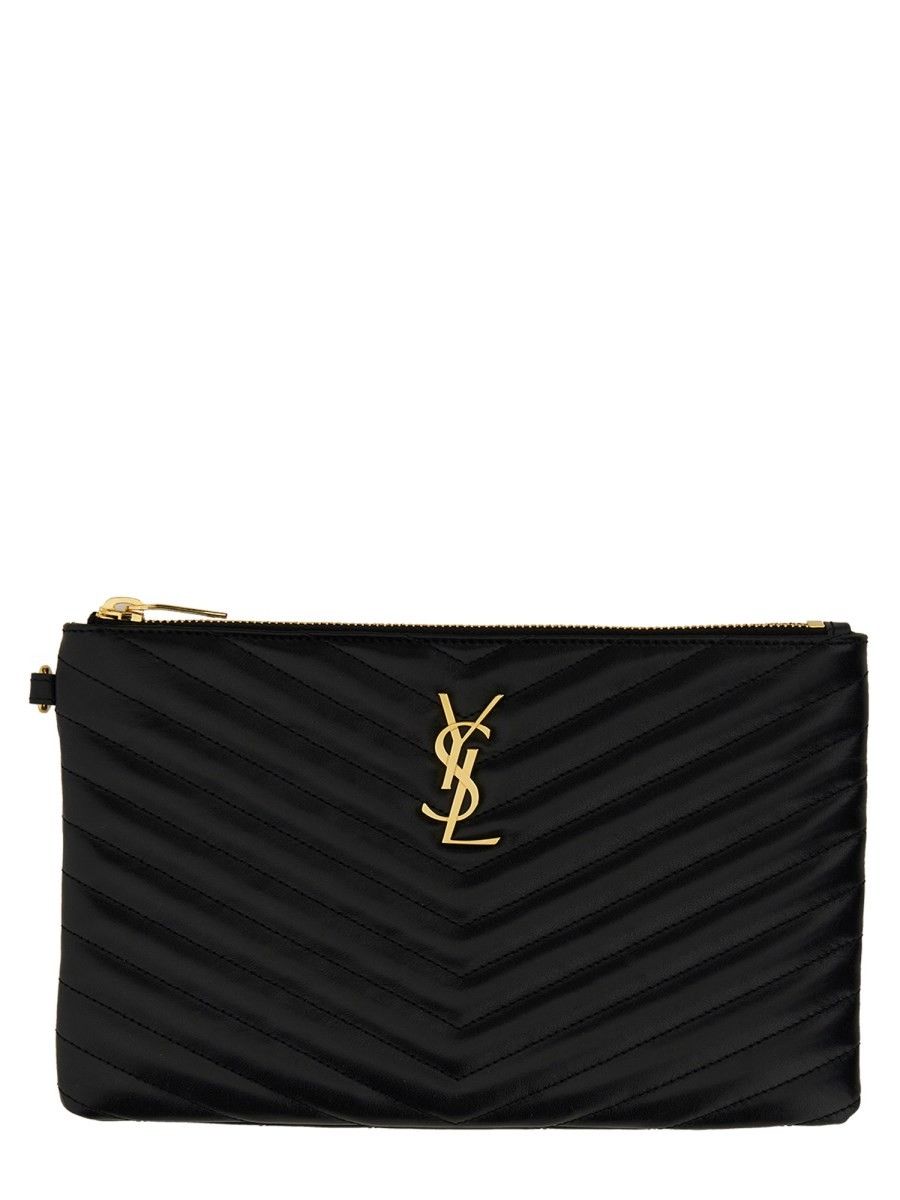Saint Laurent Cassandre Black Pouch