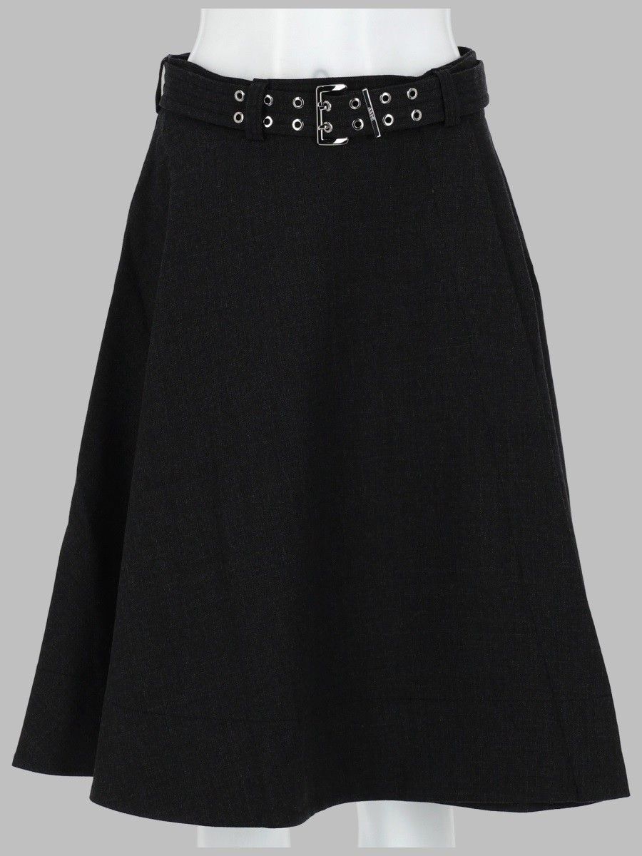 GANNI Black Belted Wrap Skirt