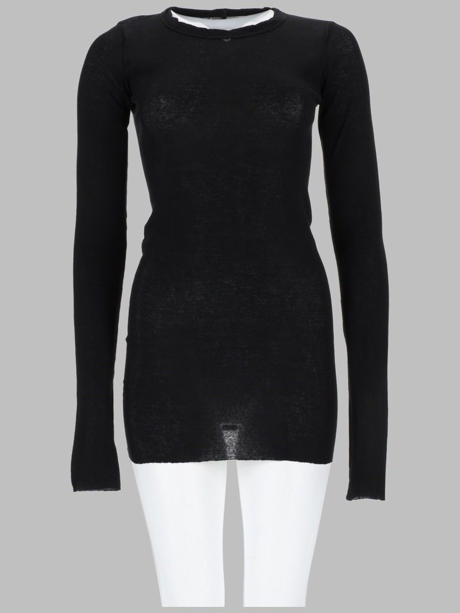 Rick Owens Black Long-Sleeve T-Shirt