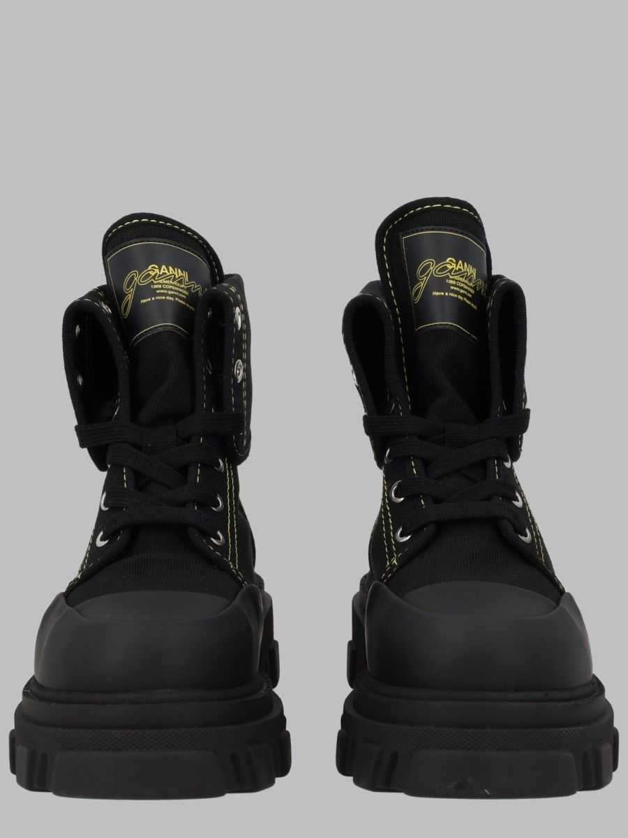GANNI Black Hiking Boots