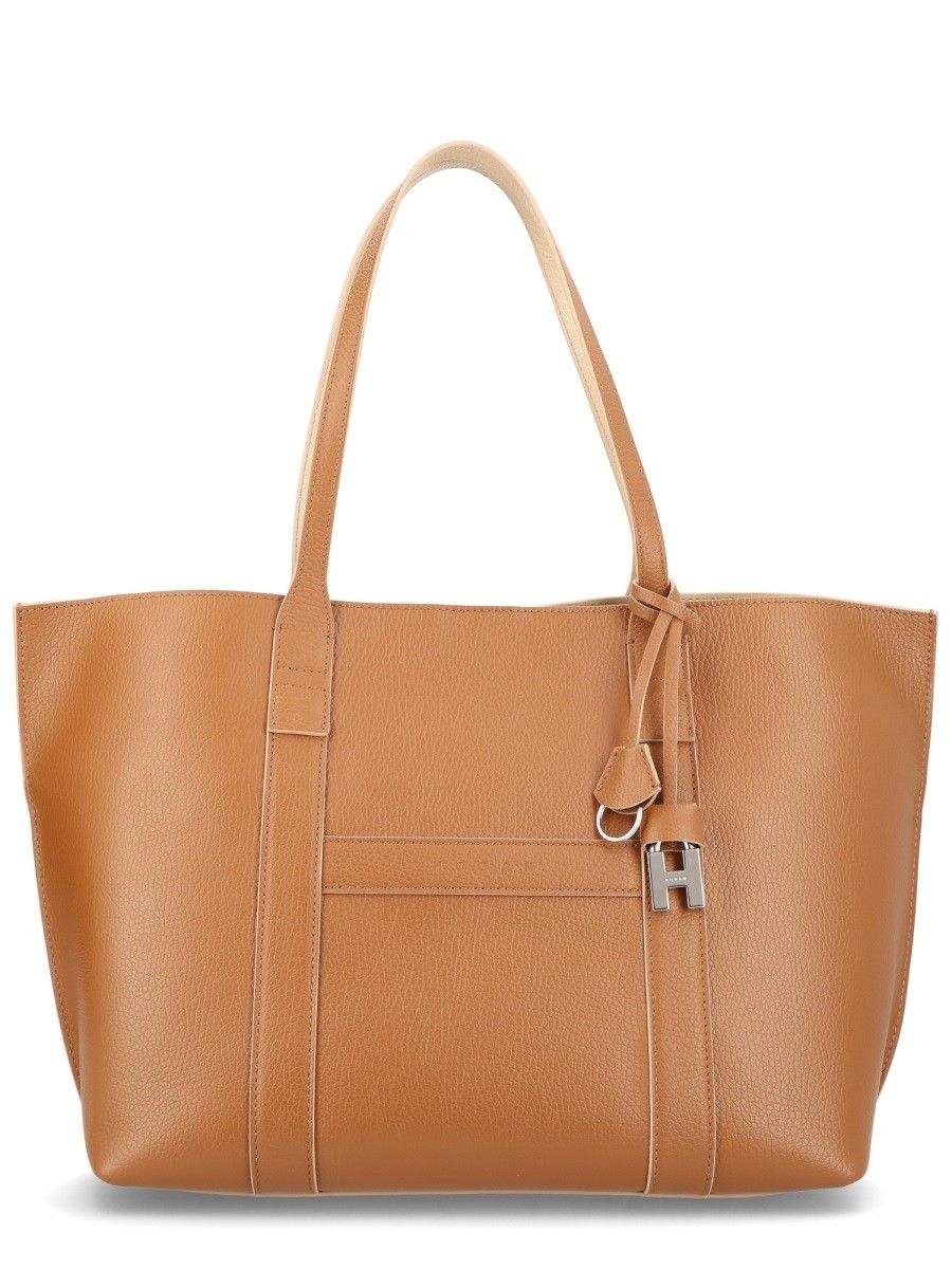 Hogan Script Brown Shoulder Bag
