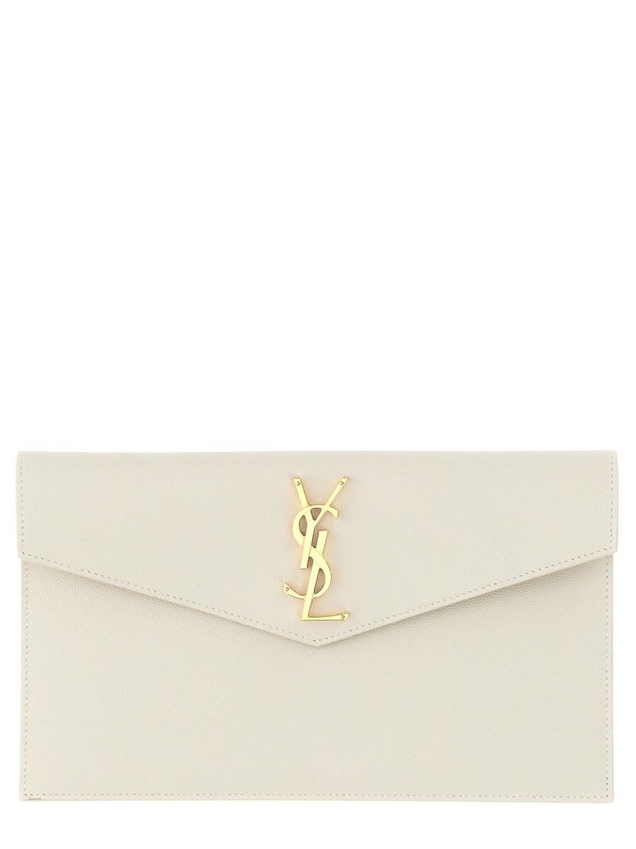 Saint Laurent Uptown White Pouch