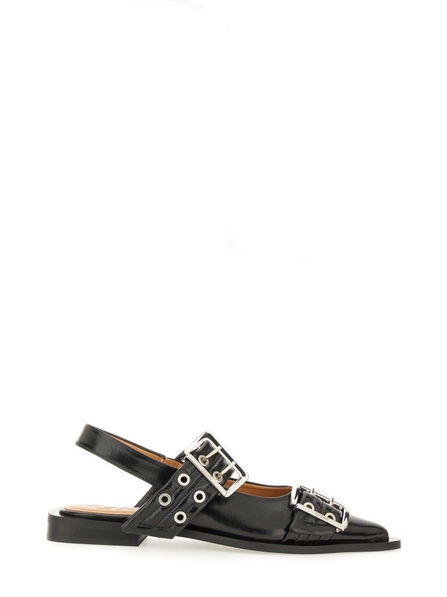 GANNI Black Flats