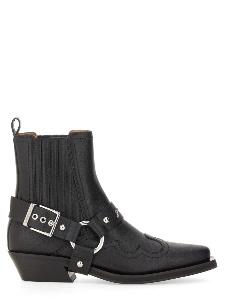 GANNI Black Chelsea Boots