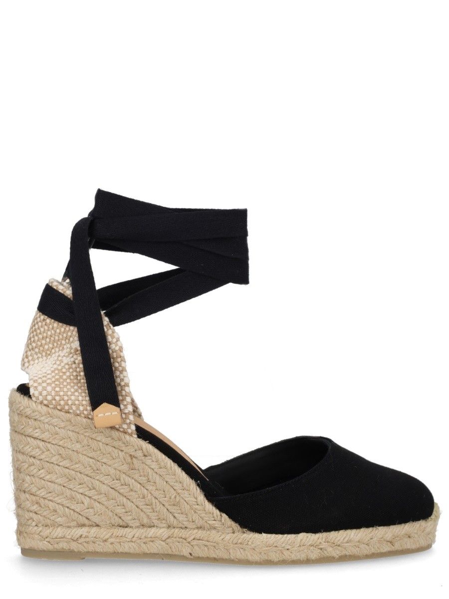 Castañer Carina 8 Black Wedge Espadrilles