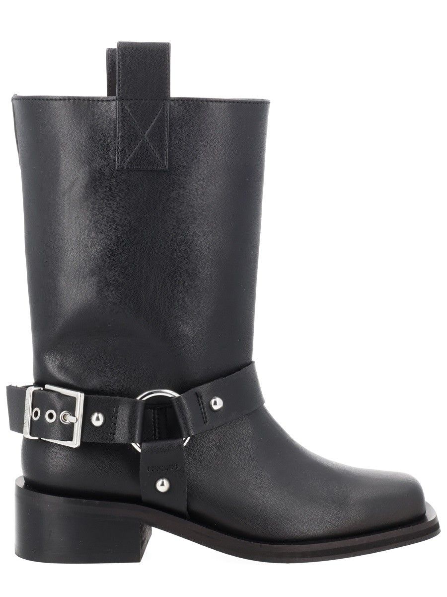 GANNI Biker Black Boots