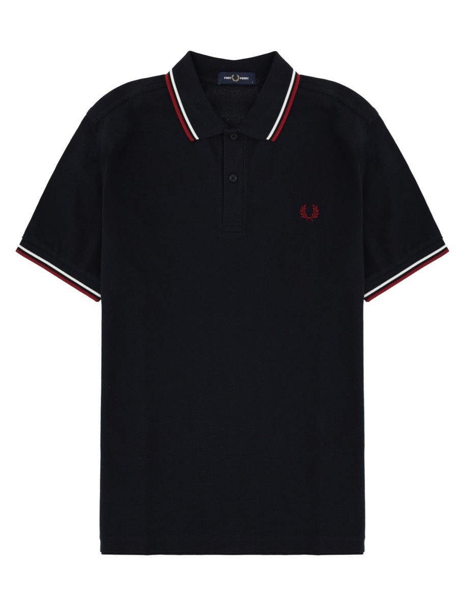 Fred Perry Blue Polo Shirt