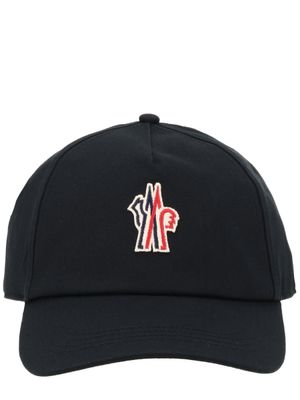 Moncler Grenoble Black Cotton Baseball Cap