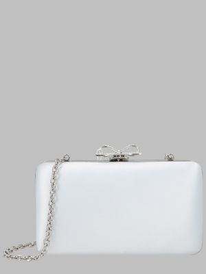 Clutch In Raso Con Fiocco