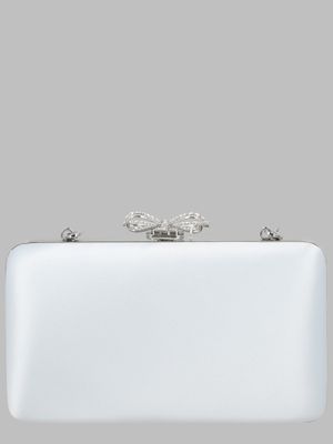 Clutch In Raso Con Fiocco