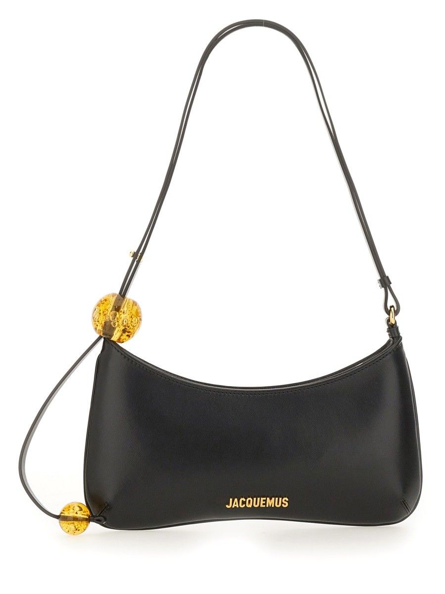 Jacquemus Bisou Perle Black Shoulder Bag