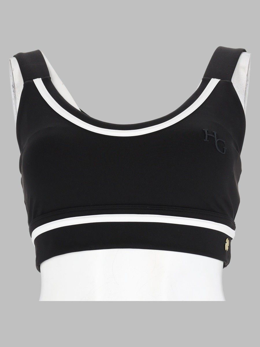 HOUSE OF GRAVITY Black Sports Bra Top