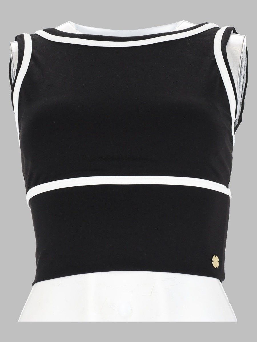HOUSE OF GRAVITY Black Crop Top