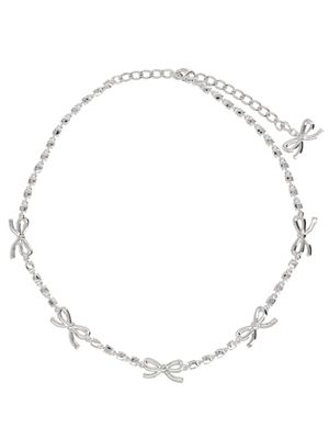 CRYSTAL BOW" NECKLACE