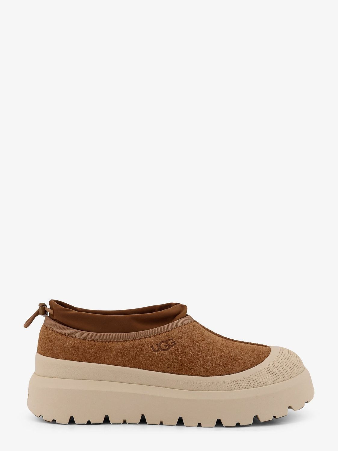 UGG Brown and White Suede Boots