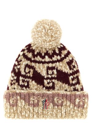Multicolor pon pon beanie