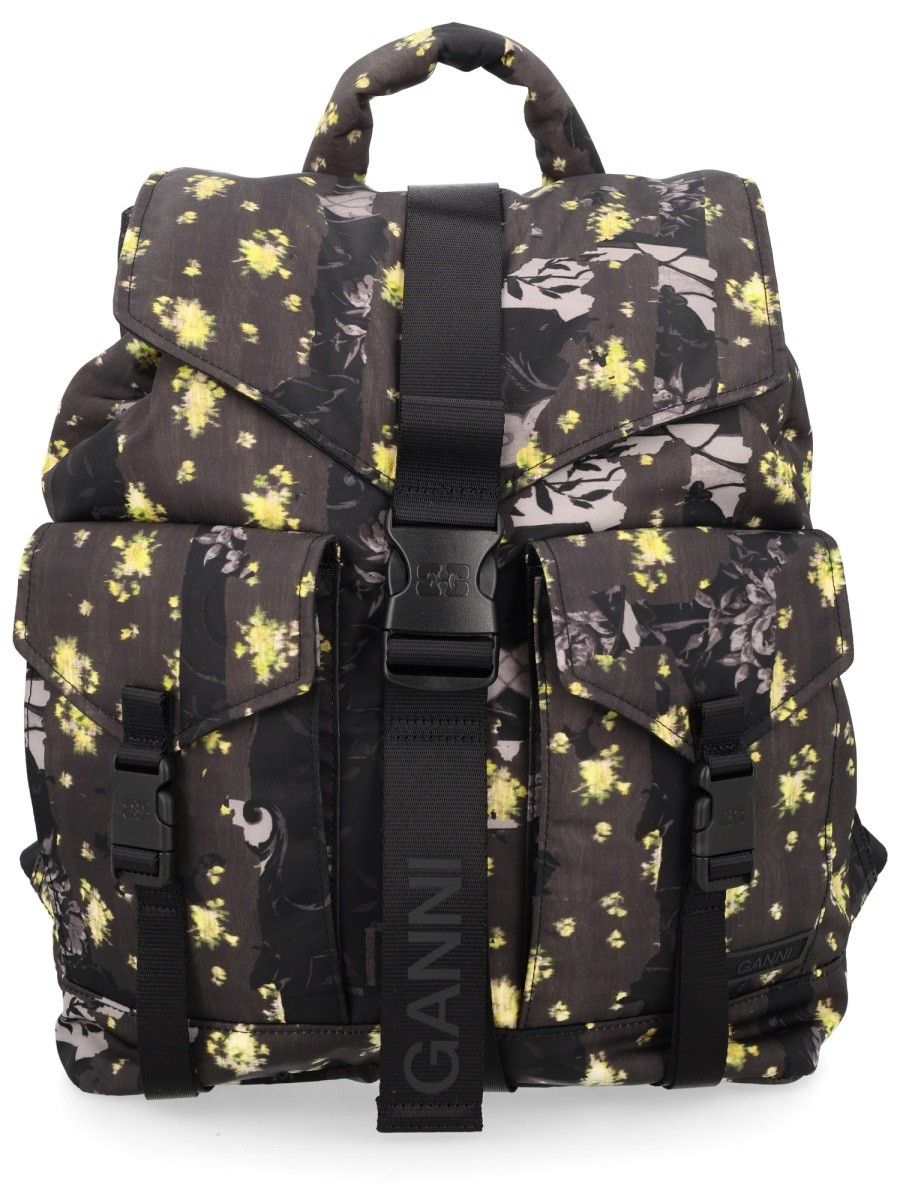 GANNI Re-Tech Printed Backpack