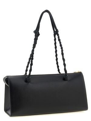 JIL SANDER Tangle Tent Black Shoulder Bag