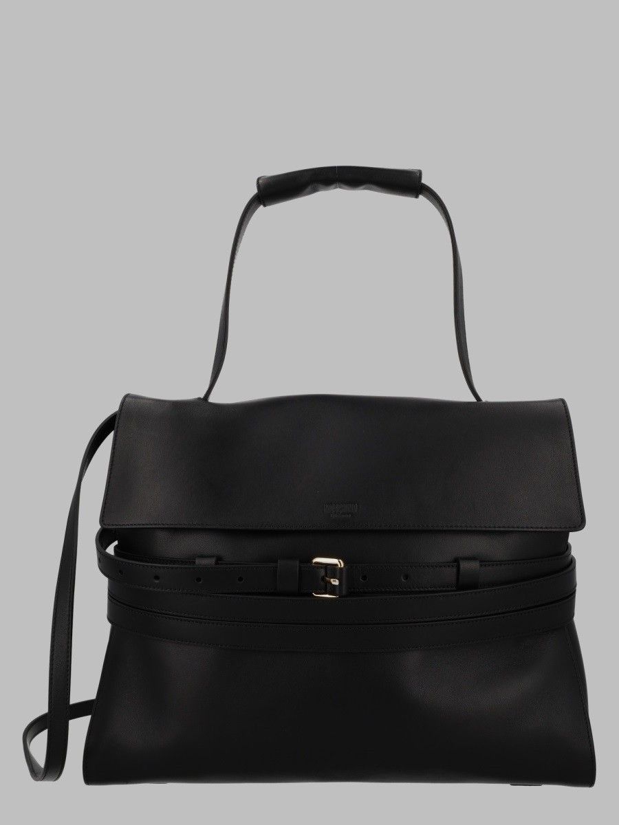 Moschino Tie Me Black Medium Handbag
