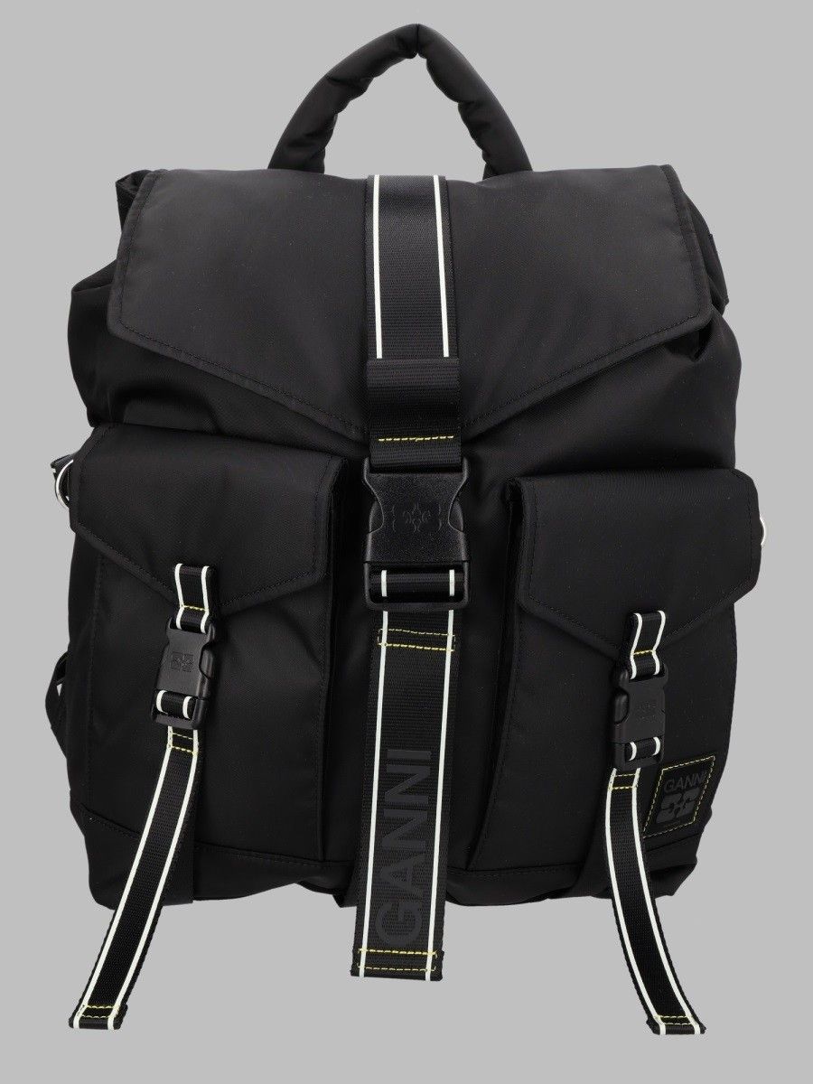 GANNI Re-Tech Black Backpack