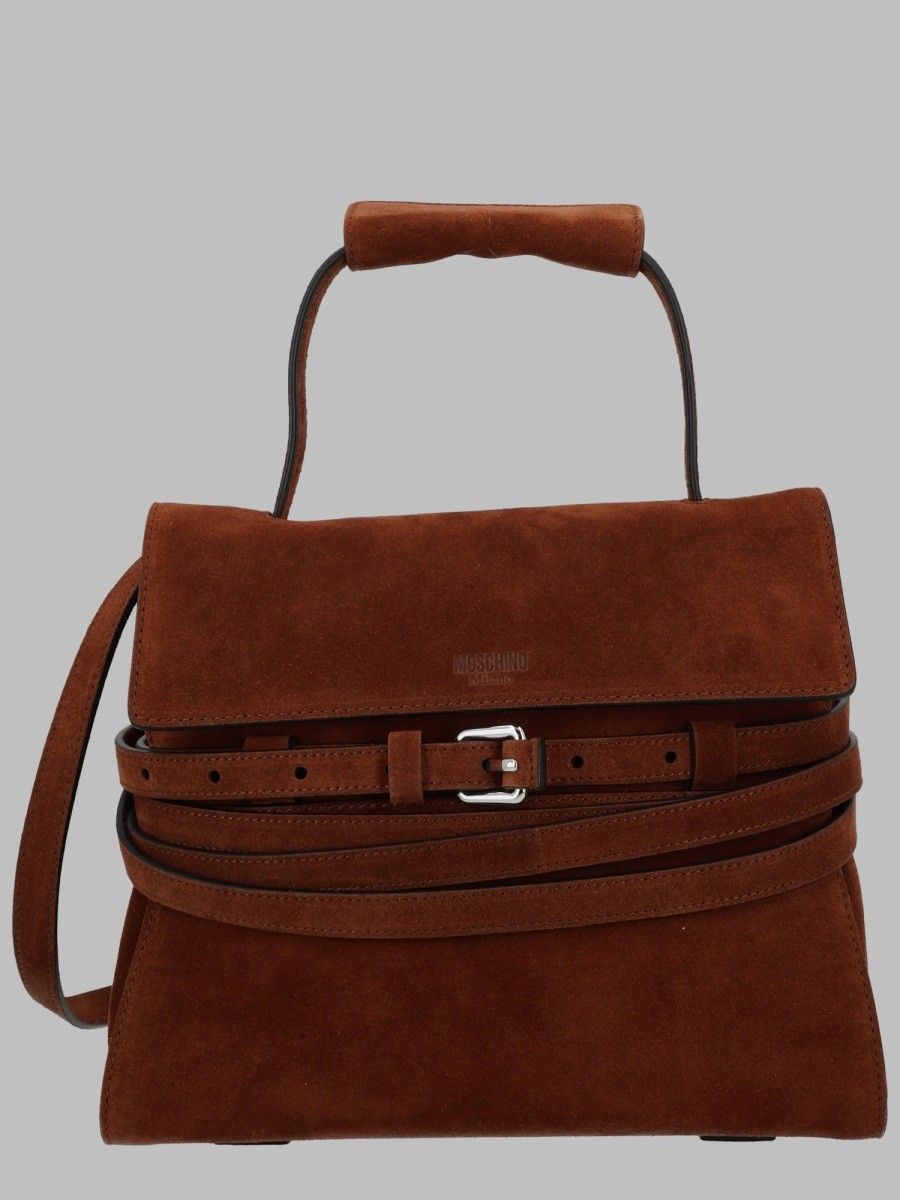 Moschino Tie Me Brown Handbag