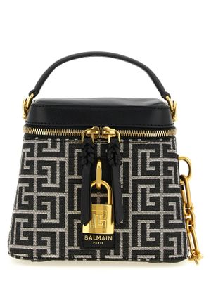 Balmain Pulse Vanity Black and White Handbag