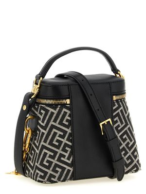 Balmain Pulse Vanity Black and White Handbag