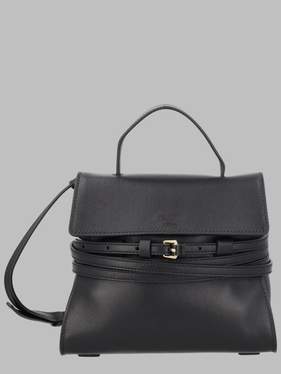 Moschino Tie Me Black Handbag