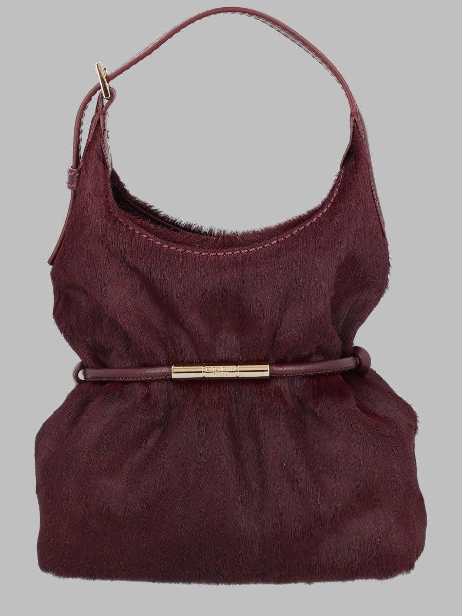 Balmain Sphynx Bordeaux Handbag