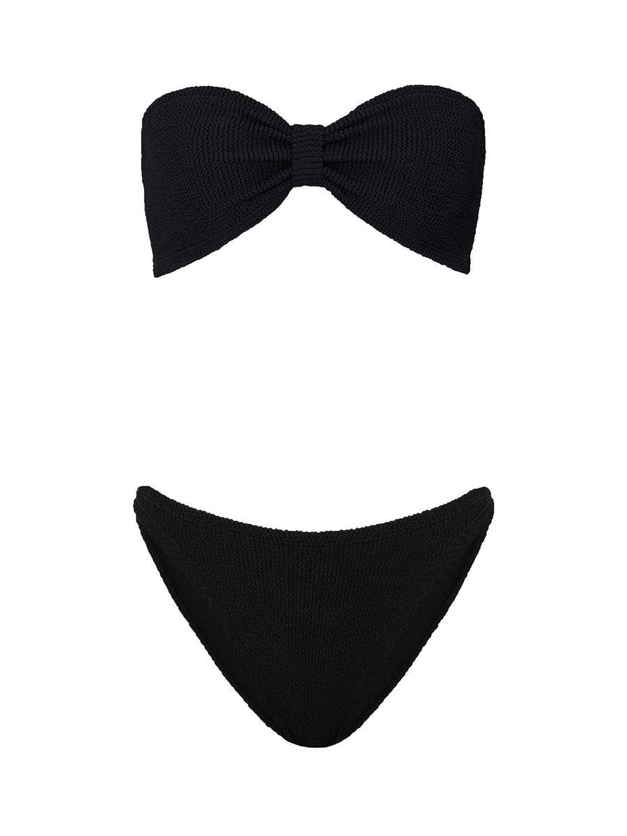 HUNZA G Jean Black Bikini