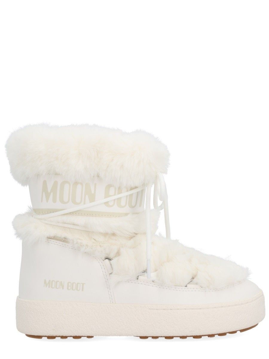 Moon Boot Ltrack Low Faux Fur White Boots