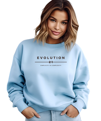 Sweatshirt Adult crewneck Heavyweight Evolution 21 logo