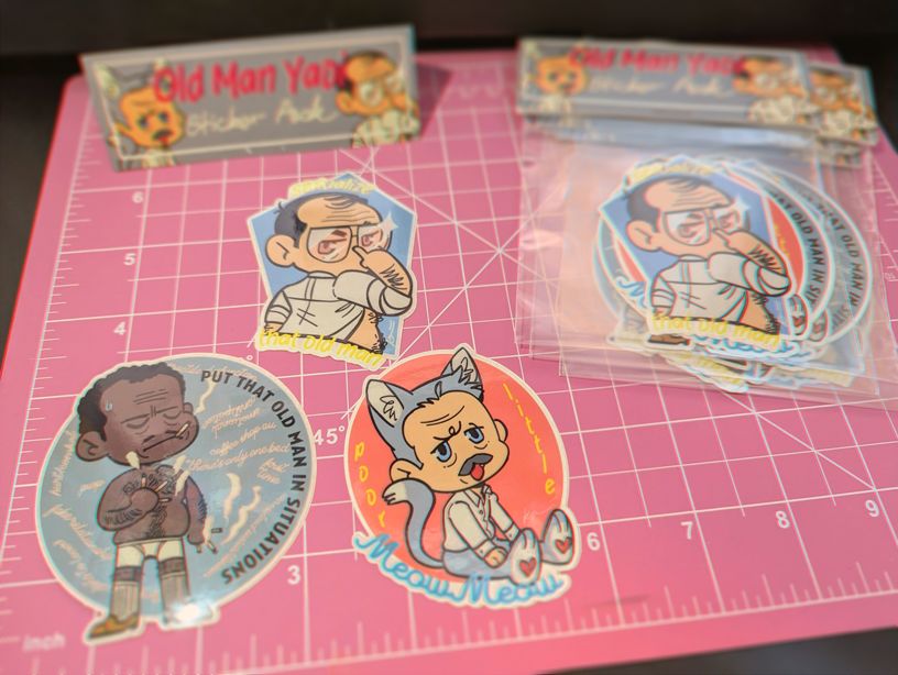 Old Man Yaoi Sticker Pack