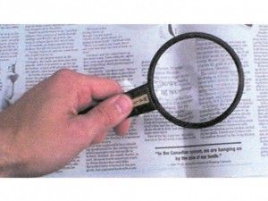 ROUND READING GLASS
