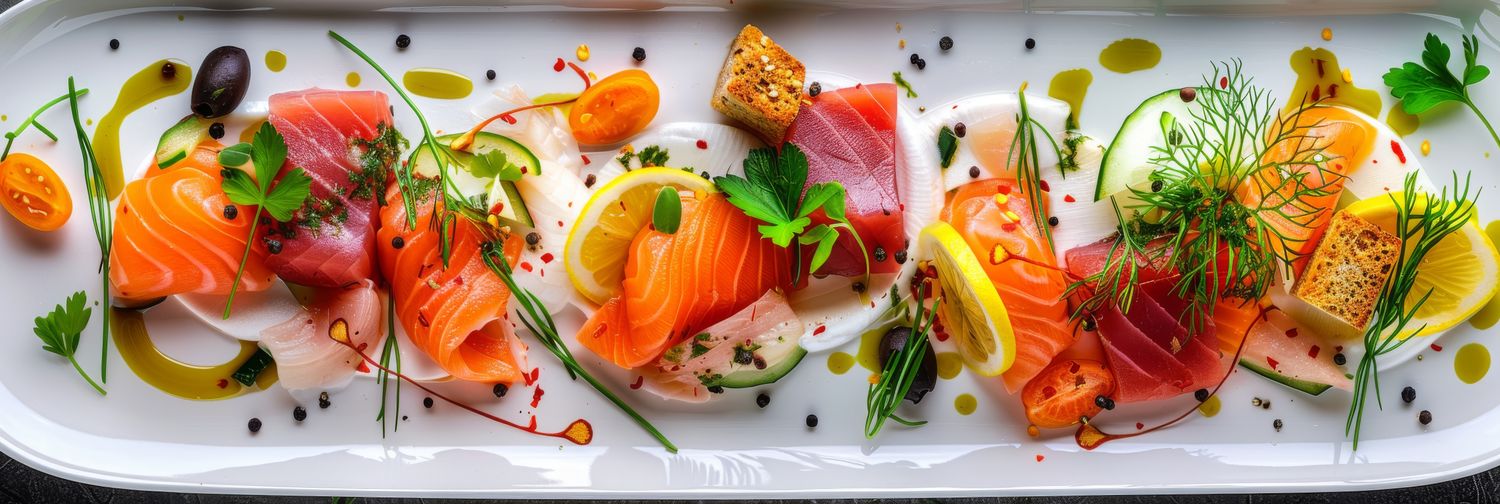 Assiette du pêcheur (saumon, thon, espadon)