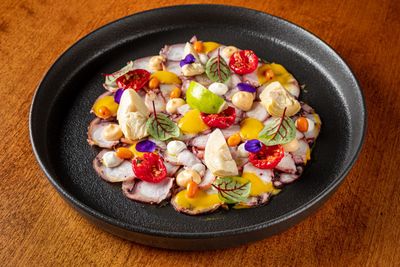 Carpaccio de poulpe sauvage