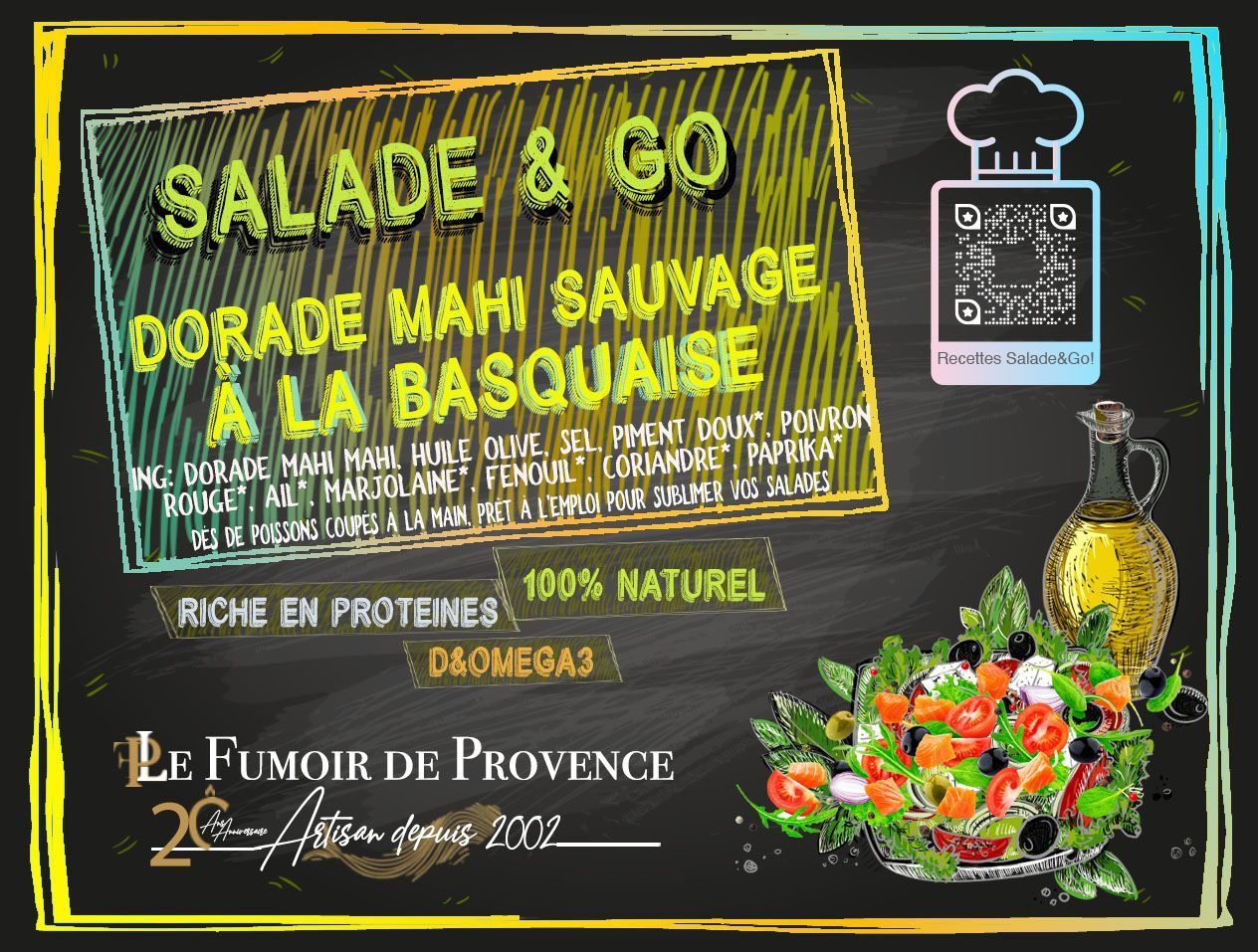 Salade & go - dorade Mahi Mahi à la basquaise