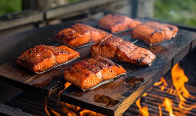 Pavé de saumon cru façon BBQ