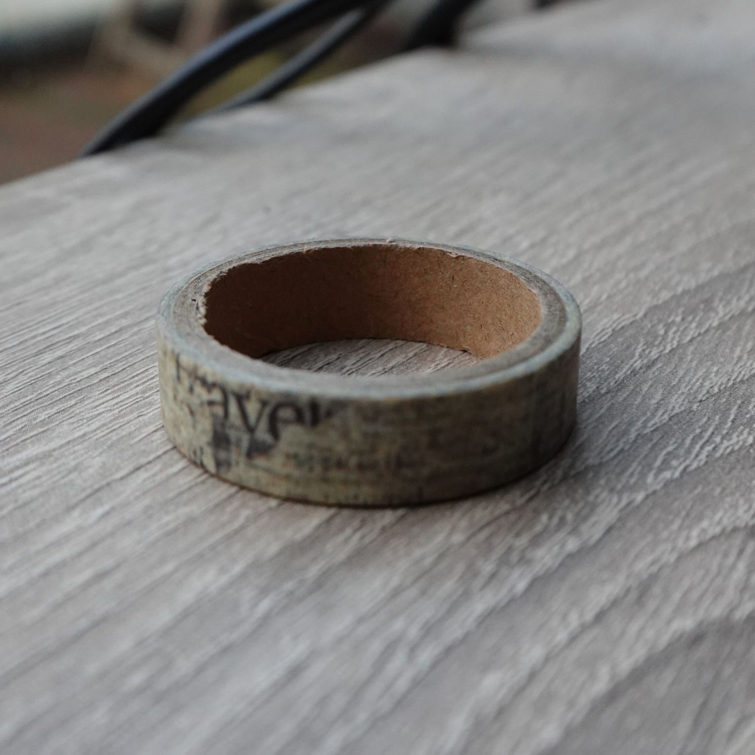 Beige washi tape met motief