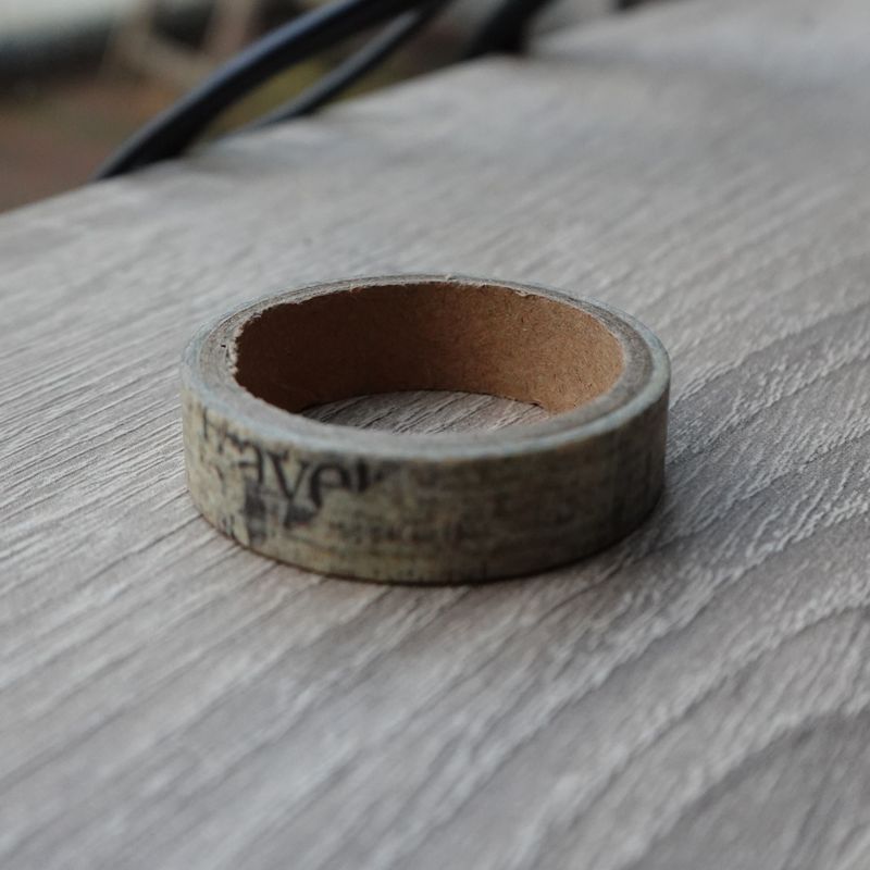 Beige washi tape met motief