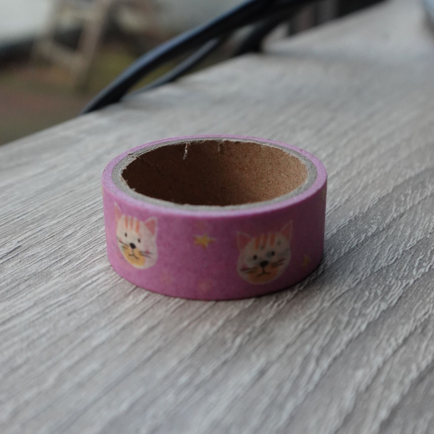 Roze washi tape met katten