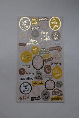 Stickersheet met inspirerende quotes