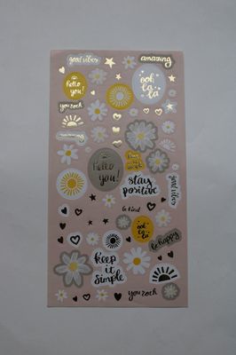 Stickersheet met inspirerende quotes