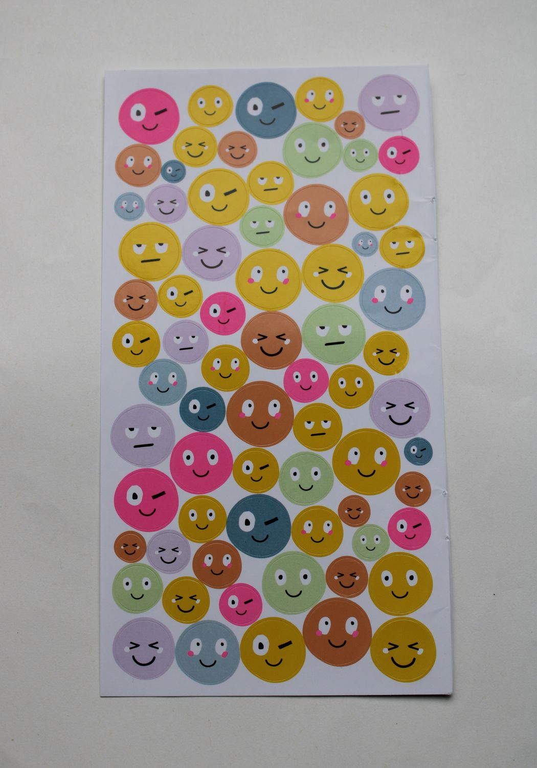 Stickersheet met smileys